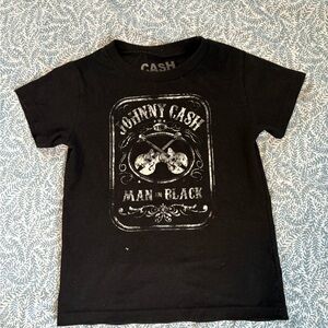 Johnny Cash Black Kids T-Shirt